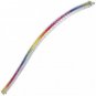 Rainbow Sapphire & Diamond Tennis Bracelet 14K White Gold (9.5ct tw) SKU: 411-14K-WG