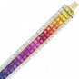Rainbow Sapphire & Diamond Double Row Invisible Set Tennis Bracelet 18K YG (27ct tw) SKU: 471-18K-YG
