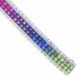 Rainbow Sapphire & Diamond Double Row Invisible Set Tennis Bracelet 18K WG (27ct tw) SKU: 471-18K-WG