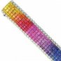 Rainbow Sapphire & Diamond Invisible Set 5 Row Tennis Bracelet 18K WG (66.32ctw) SKU: 467-18K-WG