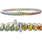Rainbow Sapphire Bezel Set Tennis Bracelet 925 Sterling Silver (14ct tw) SKU: 1571-925