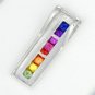 Rainbow Sapphire Line Pendant 14K White Gold (1.2ct tw) SKU: 390-14K-WG