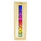 Rainbow Sapphire Line Pendant 14K Yellow Gold (1.2ct tw) SKU: 390-14K-YG