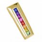 Rainbow Sapphire Line Pendant 14K Yellow Gold (1.2ct tw) SKU: 390-14K-YG