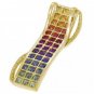 Rainbow Sapphire & Diamond Invisible Set Pendant 18K Yellow Gold (8.28ct tw) SKU: 472-18K-YG