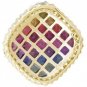 Rainbow Sapphire & Diamond Invisible Square Pendant 14K Yellow Gold (2.92ct tw) SKU: 429-14K-YG