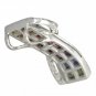 Rainbow Sapphire & Diamond Pendant Invisible Set Double Row 14K WG (3.1ct tw) SKU: 718-14K-WG
