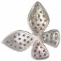 Rainbow Sapphire Stylish Butterfly Pendant 14K White Gold (1.07ct tw) SKU: 1542-14K-WG