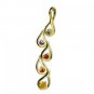 Rainbow Sapphire Journey Pendant 14K Yellow Gold (1/2ct tw) SKU: 392-14K-YG