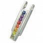 Rainbow Sapphire Bar Pendant 925 Sterling Silver (1.2ct tw) SKU: 309-925