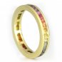 Multicolor Rainbow Sapphire Eternity Ring 14K Yellow Gold (5ct tw) SKU: R2043-895-14K-YG