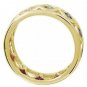 Rainbow Sapphire Bezel Set Eternity Ring 14K Yellow Gold (1.6ct tw) SKU: 973-14K-YG