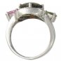 Rainbow Sapphire & Smoky Quartz Multi Shape Ring 925 Sterling Silver (2.58ct tw) SKU: 1575-925