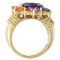 Rainbow Sapphire & Amethyst Color Explosion Ring 14K Yellow Gold (5.63ct tw) SKU: 1590-14K-YG