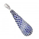 Graduating Blue Sapphire Ombre Pendant 925 Sterling Silver Pendant (2.3ct tw) SKU: 1832-925