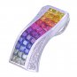 Rainbow Sapphire & Diamond Pendant Invisible Set Triple Row 18K WG (3.06ct tw) SKU: 427-18K-WG