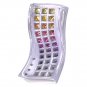 Rainbow Sapphire & Diamond Pendant Invisible Set Triple Row 18K WG (3.06ct tw) SKU: 427-18K-WG
