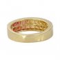 Sunset Sapphire & Diamond Invisible Set Ring 14K Yellow Gold (2.02ct tw) SKU: 1471-14K-YG