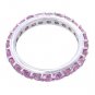 Pink Sapphire Eternity Ring 14K White Gold (5ct tw) SKU: 1862-14K-WG