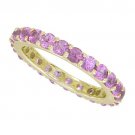 Pink Sapphire Eternity Ring 14K Yellow Gold (5ct tw) SKU: 1862-14K-YG
