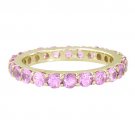 Pink Sapphire Eternity Ring 18K Yellow Gold (5ct tw) SKU: 1862-18K-YG