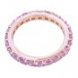 Pink Sapphire Eternity Ring 18K Rose Gold (5ct tw) SKU: 1862-18K-PG