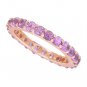 Pink Sapphire Eternity Ring 18K Rose Gold (5ct tw) SKU: 1862-18K-PG