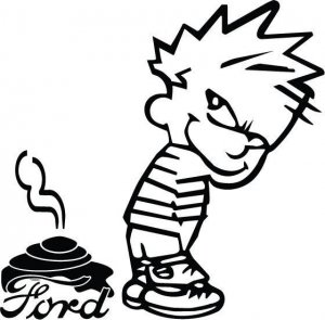 Crap On Ford Decal