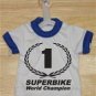 #1 Superbike Champion Mini T-Shirt With Hanger (Blue)