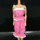 1982 My First Barbie Fashions Outfit #5613 Pink White Eyelet Capri Pants & Top