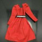 1982 Superstar My First Barbie Outfit #5614 Red Dress Silver Black Belt