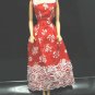 Vtg 1976 Barbie Best Buy Outfit #9571 Red White Floral Lace Trim Dress