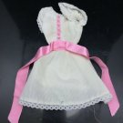 1985 My First Barbie Doll Outfit #1875 White Dress with Pink Sash