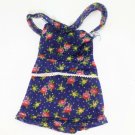 1975 Barbie Best Buy Outfit #7204 Navy Blue Floral Print Dress TLC #2