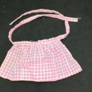 Vtg Mattel 1976 Barbie Baby-sits #7882 Pink Gingham Plaid Apron