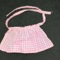 Vtg Mattel 1976 Barbie Baby-sits #7882 Pink Gingham Plaid Apron