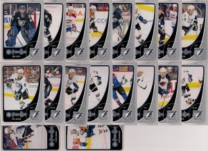 2010-11 O-Pee-Chee Base Team Set Tampa Bay Lightning 18-cards
