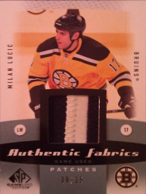 10-11 SP Game Used Authentic Patches AFML Milan Lucic