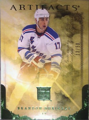 2010-11 Artifacts Emerald #42 Brandon Dubinsky