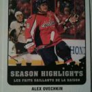 2010-11 O-Pee-Chee Season Highlights Alex Ovechkin #SH2