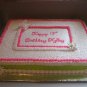 Single Layer Sheet Cake