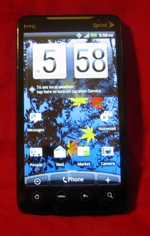HTC EVO 4G for Sprint Smartphone-Black-Mint Condition
