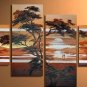 Modern Abstract Oil Painting on Canvas art Sunset Africa