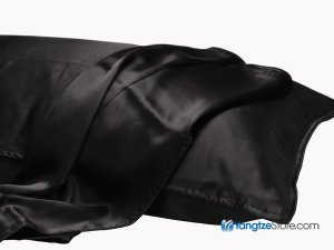 100% Silk Pillowcase Black