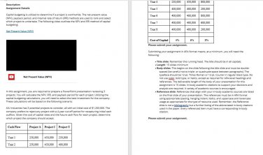FINA425 IP4 Budgeting - AIU