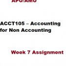 ACCT105 Week 7 Assignment
