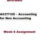 ACCT105 Week 6 Assignment