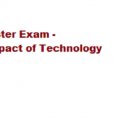 Ashworth Semester Exam - SO240 Social Impact of Technology Quiz