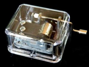 Transparent Hand Crank Music Box Laputa Castle in the Sky carrying you Best Gift