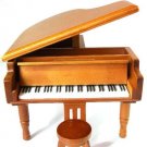 Wooden Piano Style Clockwork Spring Music Box Creative Gifts 3 C